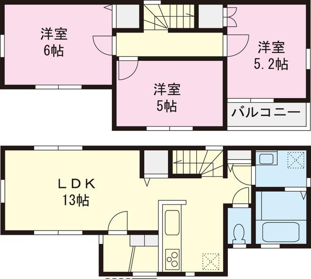 Floor plan. 29,800,000 yen, 3LDK, Land area 84.64 sq m , Building area 67.68 sq m