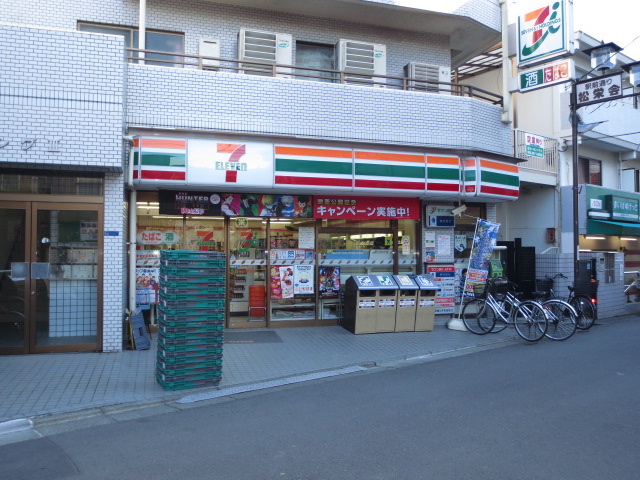Convenience store. Seven-Eleven Kawasaki Suwa store up (convenience store) 608m