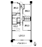 Floor: 3LDK / 2LDK + S (5F), the occupied area: 70.21 sq m, Price: 40,400,000 yen, now on sale