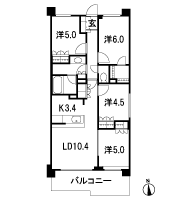 Floor: 4LDK + Wic, the occupied area: 75.33 sq m, Price: 41,900,000 yen, now on sale