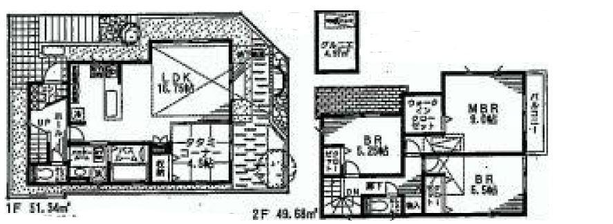 Floor plan. (8 Building), Price 67,800,000 yen, 4LDK, Land area 100.18 sq m , Building area 110.31 sq m