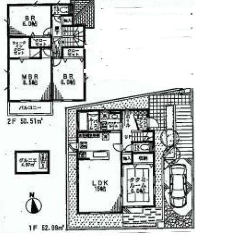 Floor plan. (11 Building), Price 63,800,000 yen, 4LDK, Land area 121.27 sq m , Building area 110 sq m