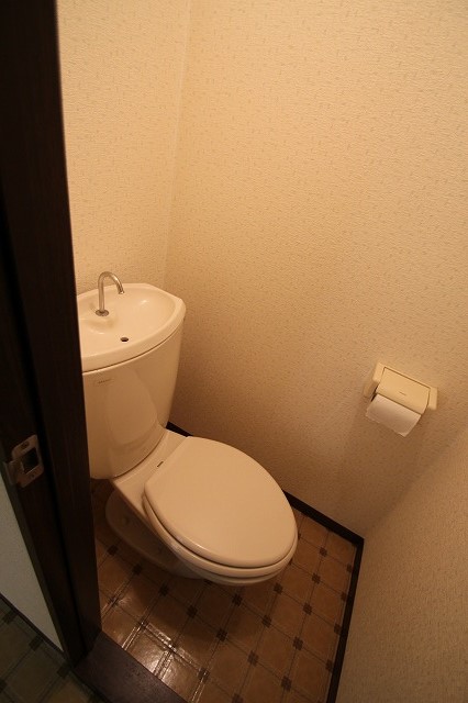 Toilet. It will be in the photo of another room.