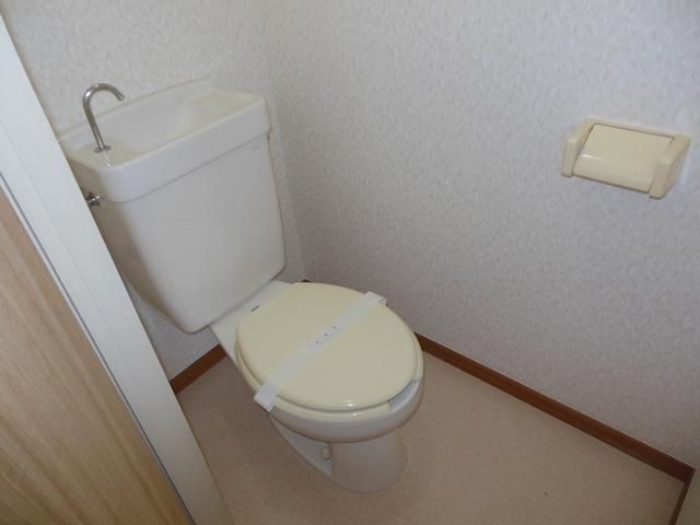 Toilet. It is a toilet with a clean