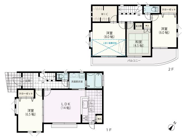Floor plan. 42,800,000 yen, 4LDK, Land area 125.14 sq m , Building area 99.26 sq m floor plan