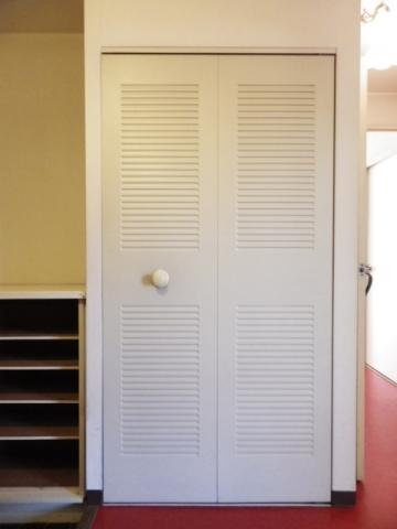 Other introspection. Located in the entrance hallway is a storage space.