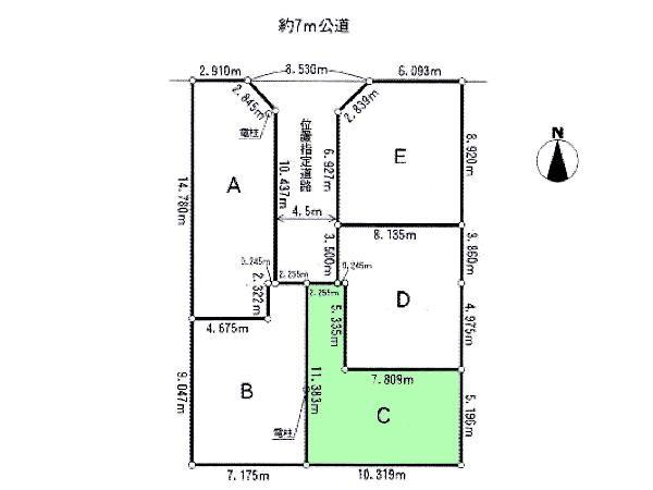 Compartment figure. Land price 33 million yen, Land area 75.77 sq m compartment view
