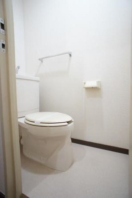 Toilet. Spacious space! 