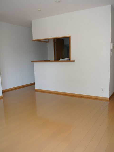 Living and room. Here is a face-to-face kitchen in the living room.