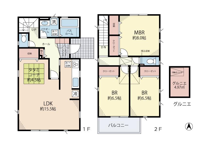 Other. Floor of 1 Building First floor 52.99 square meters Second floor 51.68 square meters