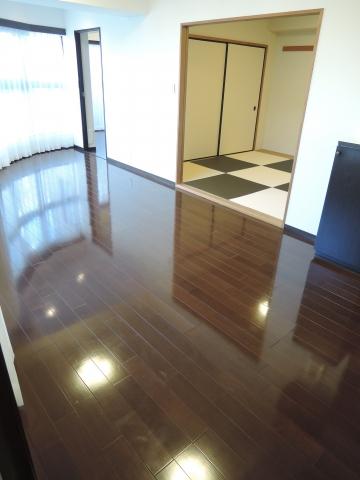 Living. Two-sided lighting living dining