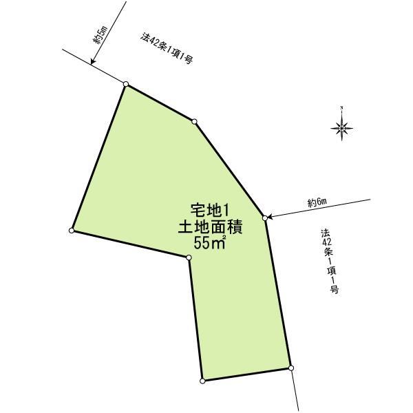 Compartment figure. Land price 22,300,000 yen, Land area 55 sq m