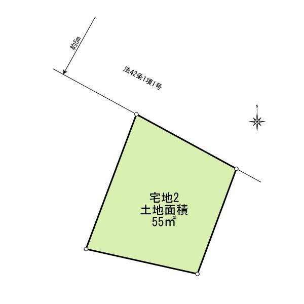 Compartment figure. Land price 26,800,000 yen, Land area 55 sq m