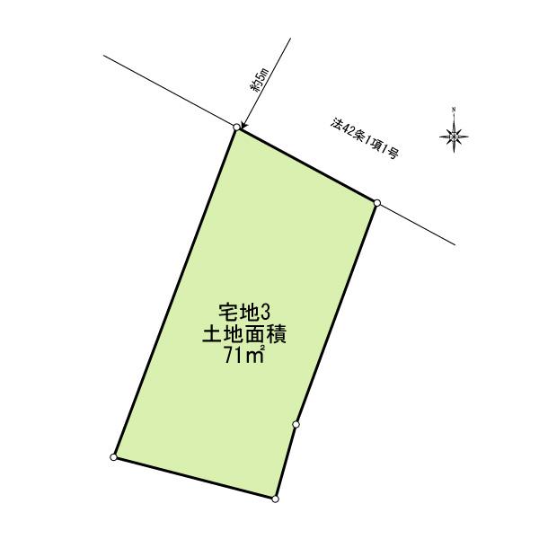 Compartment figure. Land price 29,800,000 yen, Land area 71 sq m