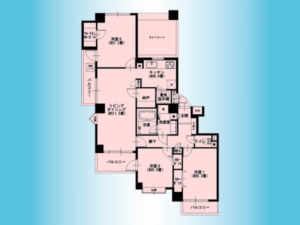 Floor plan. 3LDK+S, Price 29,900,000 yen, Occupied area 78.88 sq m , Balcony area 10.85 sq m