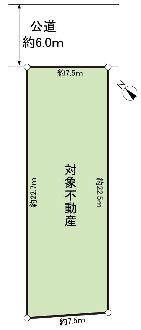 Compartment figure. Land price 36,400,000 yen, Land area 172.01 sq m