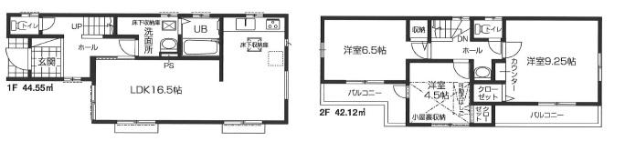 Floor plan. 35,600,000 yen, 3LDK, Land area 101.69 sq m , Building area 86.67 sq m 2 Building