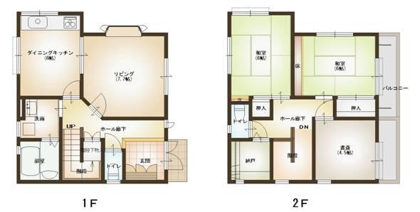 Floor plan. 24,800,000 yen, 3LDK + S (storeroom), Land area 167.05 sq m , Building area 86.12 sq m