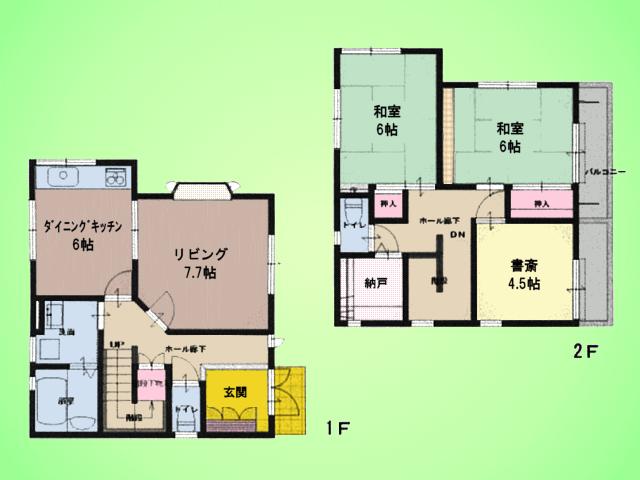 Floor plan. 24,800,000 yen, 3LDK, Land area 167.05 sq m , Building area 86.12 sq m