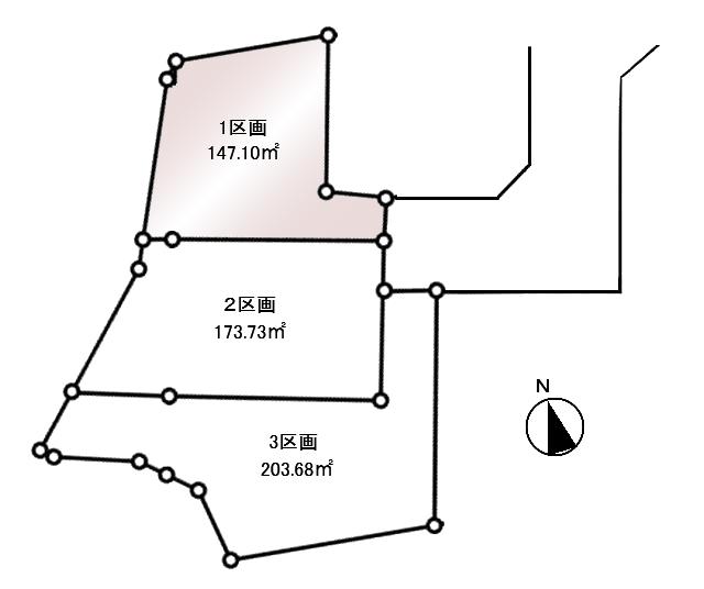Compartment figure. Land price 28.8 million yen, Land area 147.1 sq m