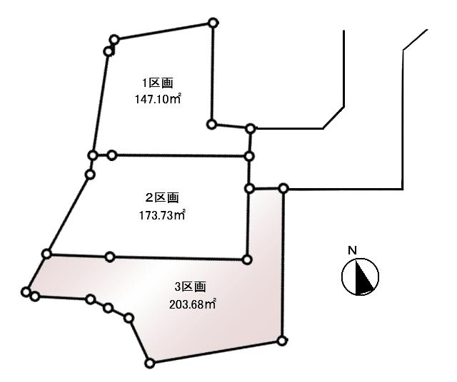 Compartment figure. Land price 28.8 million yen, Land area 203.68 sq m