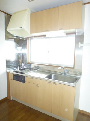 Kitchen. There is also a cooking space in the kitchen, Convenient