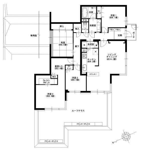Floor plan. 4LDK, Price 35,800,000 yen, Footprint 111.37 sq m