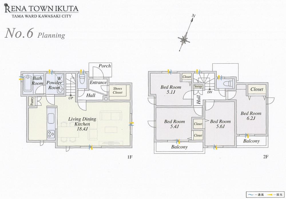 Floor plan. 44,380,000 yen, 4LDK, Land area 103.58 sq m , Building area 93.05 sq m building 28.1 pyeong 4LDK