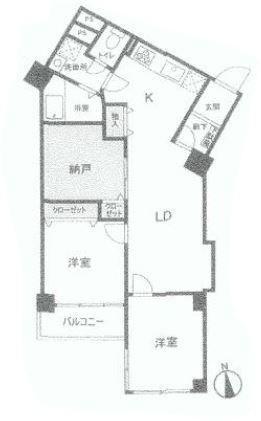 Floor plan. 2LDK+S, Price 21,800,000 yen, Footprint 69.3 sq m , Good south-facing balcony dwelling unit area 3.51 sq m per yang
