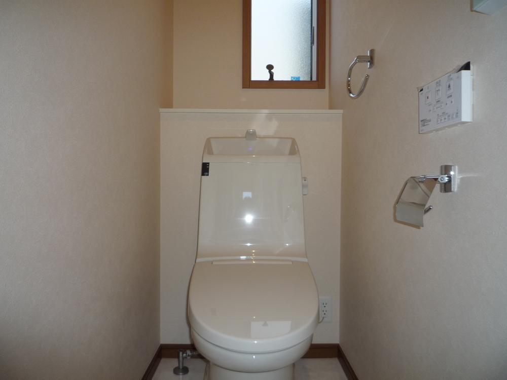 Toilet. Toilet is equipped with cleaning function.
