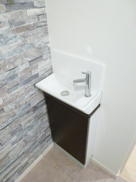 Washroom. Stylish wash basin