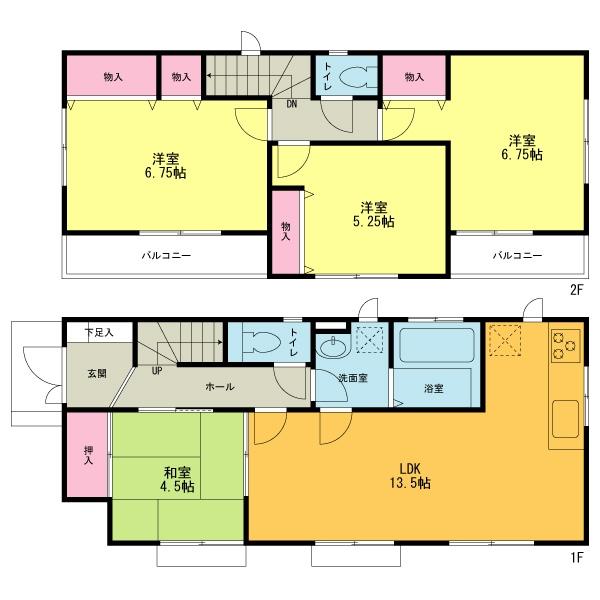Floor plan. (G Building), Price 31,800,000 yen, 4LDK, Land area 125.2 sq m , Building area 88.18 sq m