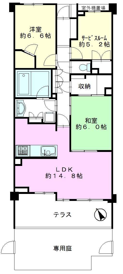 Floor plan. 2LDK + S (storeroom), Price 30,800,000 yen, Occupied area 80.62 sq m 2SLDK + WIC! There a large private garden! Face-to-face kitchen conversation with family bouncy!
