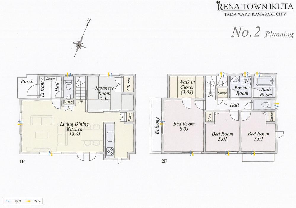 Floor plan. 46,380,000 yen, 4LDK, Land area 111.12 sq m , Building area 99.77 sq m building 30.1 pyeong 4LDK