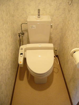 Toilet. Glad Washlet with