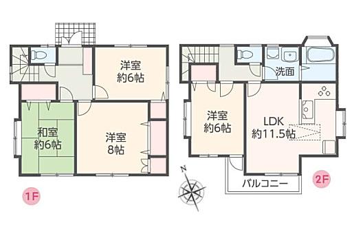 Floor plan. 32,800,000 yen, 4LDK, Land area 100.22 sq m , Building area 90.26 sq m   ◆ Floor plan