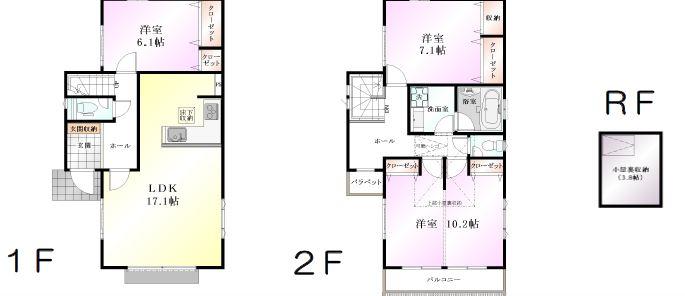 Floor plan. (20 Building), Price 34 million yen, 3LDK, Land area 125.54 sq m , Building area 100.02 sq m