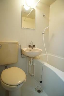 Bath. Easy-to-use unit bus in the shower sect. Also equipped with wash basin.