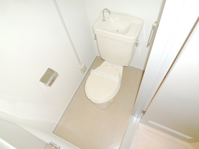 Toilet. It is a toilet with a clean