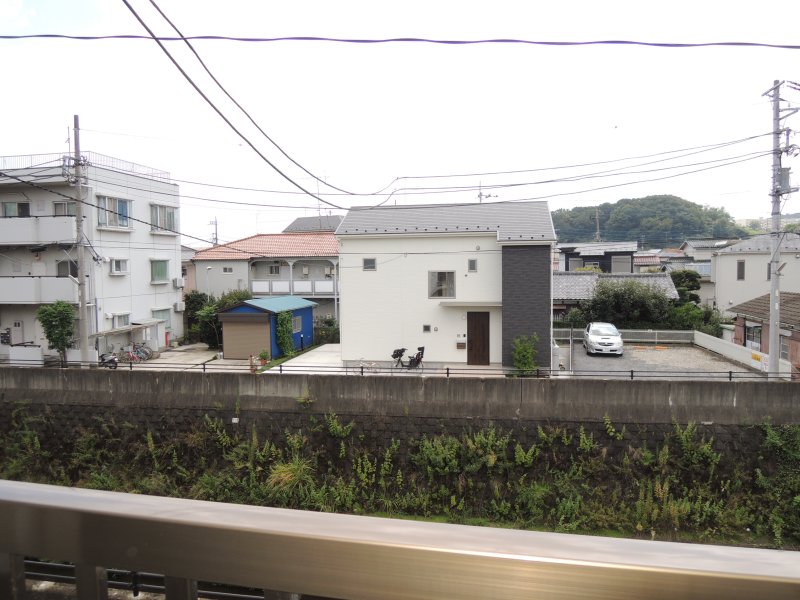 Balcony. View from the veranda. Misawa River will overlook. 