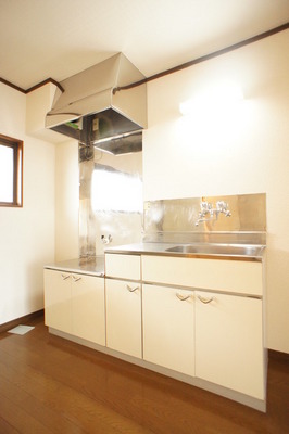 Kitchen. Spacious kitchen space, 2-neck is a gas stove can be installed