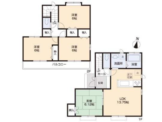Floor plan. 37,800,000 yen, 4LDK, Land area 125.2 sq m , Building area 89.22 sq m floor plan