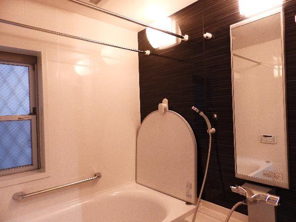 Bathroom. Bus with bathroom dryer