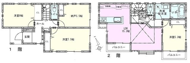 Floor plan. (12 Building), Price 41,300,000 yen, 3LDK+S, Land area 86.43 sq m , Building area 95.45 sq m