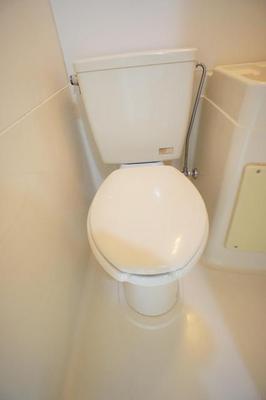Toilet. With a clean toilet, Comfortable living