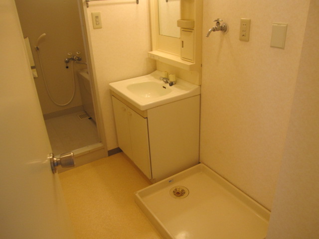 Washroom. Mukogaoka Amusement real estate rental apartment security surface relief of the room