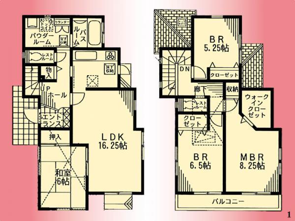 Floor plan. 41,800,000 yen, 4LDK, Land area 104.93 sq m , Building area 125.43 sq m