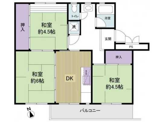Floor plan. Interior renovation completed. The room is very beautiful.
