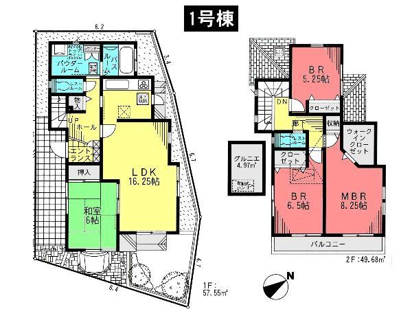 Floor plan. 41,800,000 yen, 4LDK, Land area 104.93 sq m , Building area 125.43 sq m