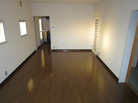 Living and room. Spacious living room of flooring